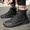 Outono e Inverno 2026 Novo Estilo Acolchoado de Algodão Masculino Tamanho Grande Cruzamento de Fronteiras Casual Outdoor Botas Martin Cadarço Botas de Algodão Feito à Mão para Homens