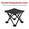 Banqueta Dobrável Portátil para Camping, Estrutura de Aço Leve Tecido Oxford Mini Banqueta para Exterior para Camping Pesca Piquenique Atacado