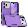 Producto de Venta Caliente Transfronterizo Adecuado para iPhone Apple 16 Funda con Bloques de Color Anti-Caídas 17 Pro Max Funda de Teléfono Dos en Uno