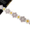 Encaje de margarita colorido estilo coreano ropa de flor fresca sombrero accesorios de costura para ropa DIY