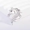 Pin de Ropa de Diseño Rojo de Año Nuevo de Gama Alta Caballo del Zodiaco Accesorio de Ramillete Festivo Pin de Moda de Gama Alta