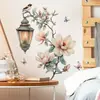 HS1243E Luminária de Parede Estilo Europeu Luminária de Rua de Luxo Begônia Flor Adesivos de Parede Autoadesivos Quarto Sala de Estar Quarto de Crianças Adesivos Decorativos