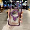 Adecuado para iPhone16Promax Soporte Magnético para Lente Funda para Teléfono Móvil Apple 15 Película Transparente para Lente Cubierta Protectora 14