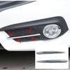 CIVIC Civic 2016 ceja de faro antiniebla delantero ABS cromado electrochapado para coche decoración de faro antiniebla