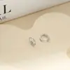 Aretes Geométricos con Diseño Original de Ling Shang para Mujer, Moda Versátil de Lujo Ligero de Nicho, Accesorios Ecológicos Electrochapados al por Mayor de Yiwu