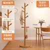 Perchero de Madera Maciza de Pie Perchero para Abrigos Dormitorio Hogar Perchero Simple Vertical de Madera de Haya Barra para Colgar Ropa Interior Estante para Bolsos