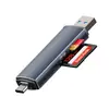 Modelo privado de fábrica Lector de tarjetas dual USB/Type-C 3.0 con unidad de tarjeta lectora transfronterizo para teléfono móvil OTG ordenador multifunción