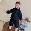 Conjunto de Polar para Niñas, Ropa de Otoño e Invierno a la Moda para Niños, Sudadera con Capucha Engrosada para Bebé Niña, Conjunto Casual de Dos Piezas, Moderno