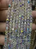 Cuentas de Cristal de Rombo de 4 mm Cuentas Sueltas DIY Hecho a Mano Cuentas Puntiagudas Material para Ensartar Pulsera Casera Accesorios de Joyería