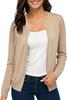 Cardigan Suéter Jacket de Malha Elegante Slim-Fit Botões Manga Longa Gola Redonda Feminino Europeu e Americano Primavera e Outono Cruzado