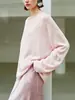 Cubierta Protectora Solar de Lino Delgado Enfriadora para Mujer, Nuevo Estilo Verano 2026, Ligeramente Transparente, Corte Holgado Simple, Hombros Caídos, Cuello Redondo, Top de Manga Larga