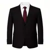 Terno Masculino Tamanho Extra Grande, Blazer Formal de Negócios Plus Size, Terno de Casamento, Preto