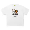 Marca Trendy Japonesa Ape Man Shark Skzoo Colaboración Camiseta Unisex de Manga Corta de Corte Holgado Disponible para Venta Transfronteriza a Largo Plazo