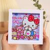 Enfeites de Pintura de Diamante, Adesivos de Desenho Animado DIY Fofos Feitos à Mão, Porta-Retratos de Acrílico, Pinturas Decorativas, Decorações para Quarto e Sala de Estar no Atacado