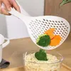 Colador Doméstico Colador de Fideos Malla Drenante de Cocina para Empanadillas Resistente a Altas Temperaturas Mango Largo Antideslizante Cuchara Drenante Utensilios de Cocina