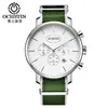 Ochstin Nuevo Estilo Caballero Moda Casual Reloj para Hombre Resistente al Agua Correa de Nailon Reloj de Cuarzo Venta al por Mayor