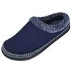Pantuflas comercio electrónico transfronterizo Amazon creativas para hombre cómodas de gamuza esponja viscoelástica pantuflas para casa bordado