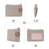 Cartera Coreana Nicho de PU con Ranuras para Múltiples Tarjetas para Mujer, Tarjetero de Alta Gama de Gran Capacidad, Monedero de Color Sólido con Textura Acolchada
