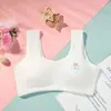 Ropa interior para niñas sin aros, ropa interior para estudiantes con almohadillas en el pecho, chaleco deportivo para niños, top tipo tubo anti-exposición, sujetador para etapa de desarrollo