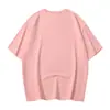 Novo Produto de Verão 230g Algodão Puro Pesado Marca da Moda Cor Sólida Manga Curta Masculino Solto Casual Jovens Tops Camiseta Atacado