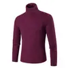 Suéter de cuello alto para hombre de comercio exterior de Amazon Otoño e Invierno Suéter de cuello alto moderno Suéter simple de trenzado Suéter de talla grande