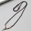 Colgante Flor de Durazno Margarita Cuerda para Colgar Colgante Hecho a Mano de Oro y Jade Cuerda de Collar de Alta Calidad para Hombres y Mujeres Ajustable