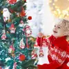 Nuevos adornos de madera de gnomo de Navidad Gnomo de árbol de Navidad logo colgante Adornos decorativos de gnomo de Navidad