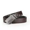 Cinturón para Hombre Casual de Negocios Doble Línea Hebilla Automática Cinturón Hebilla de Hierro Láser Cinturón para Pantalones Suministro Transfronterizo