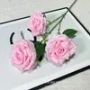 3 Rosas Artificiais com Diamantes para Decoração de Casamento, Arranjo de Parede de Flores em Cascata de Rosas Artificiais, Arranjo de Chão de Flores Artificiais para Salão de Casamento
