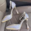 1088-1 Sandalias de Plataforma Huecas Impermeables Tacones de Aguja Altos con Perlas Zapatos de Salón Zapatos de Boda Versátiles para Viajes Cotidianos Uso Bidireccional para Damas