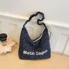 Bolsa de Tela Floral para Mujer, Nueva Bolsa Tote Casual de Verano 2026 para Clase y Viajes, Bolso de Hombro y Cruzado de Gran Capacidad