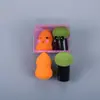 Creativo Lindo Bola Molienda Calabaza Gotas de Agua Forma Especial Huevo de Belleza Set Doble Uso Seco y Húmedo Huevo de Maquillaje Color Herramienta de Maquillaje Belleza