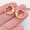 Colgante de Aleación Retro Hueco de Estrella Luna Sol de Cinco Colores Pulsera Hecha a Mano Llavero Accesorios Joyería Colgante
