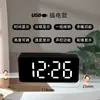 Despertador de espejo para estudiantes reloj electrónico inteligente reloj digital led luminoso silencioso multifuncional despertador simple