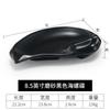 Prato de lanche preto fosco estilo japonês melamina imitação de porcelana bar ktv churrasco plástico prato de prato frio louça comercial