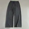 Pantalones Transpirables Frescos Estilo Perezoso Pierna Ancha para Caminar Piel de Hielo para Mujer Sueltos Adelgazantes Caída Casual Versátiles con Cordón Pantalones Largos