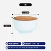 Tigela de madeira feita à mão para uso doméstico, para crianças comerem, tigela de madeira maciça, sobremesa, salada, frutas, tigela grande, tigela para sopa e macarrão, talheres de madeira