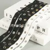 Banda Elástica con Cierres de Ojillo, Cinta Elástica con Ojillos, Cinta Elástica de Nailon Negro con Ojillos, Accesorios para Ropa