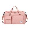 Bolsa de viagem transfronteiriça atacado grande capacidade leve bordado bolsa de ginástica bolsa de armazenamento de separação seca e molhada bolsa de ombro para sapatos