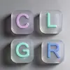Moldeo por Goteo de PVC Decoraciones Personalizadas para Zapatos Infantiles Etiquetas de Goma con Letras, Agujeros para Pasar Hilo, Hebillas de Goma para Bolsas y Zapatos, Sellos y Etiquetas de Goma