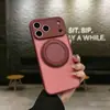 Adequado para Iphone17 Capa Fulcrum Fosca Cobertura Total Apple 16Promax Suporte Rotativo Invisível Capa Magnética para Celular
