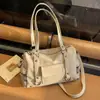 Bolsa de Tote Grande Capacidad Estilo Dulce-Cool Transfronteriza, Bolso de Mano Versátil Personalizado, Bolso de Hombro Sencillo, Bolso Cruzado para Commuter