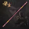 Aro dorado Ruyi aleación metal negro mito juego accesorios armas artesanías adornos de escritorio gran utilería cosplay