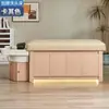Cama de Shampoo para Massagem Estilo Tailandês para Salões de Cabeleireiro, Cama de Vapor com Circulação de Água Especializada para Salões de Beleza e Cama Integrada para Tratamento Capilar