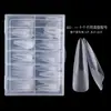 Nuevas herramientas para uñas 120 piezas en caja Molde para extensión de uñas de cristal con escala portafolio sin papel uña alargada uña postiza
