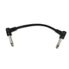 Fabricante direto linha de guitarra cabo de conexão para pedal de efeitos linha de áudio 6.35 cabeça redonda comprimento do cabo 15CM envio da fábrica