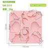 Molde de silicona para piruletas de chocolate, Pascua, océano, repostería, herramientas de bricolaje, molde cuadrado para dulces para niños