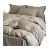 Muji Japonés Nishikawa Sábana de Satén Grado A Lujo Ligero Tejido Grueso Jacquard Todo Algodón Cepillado Juego de Cuatro Piezas Buena Calidad Ropa de Cama de Gama Alta Nuevo