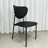 Silla de Comedor Estilo Italiano Transfronteriza, Silla para Comedor del Hogar, Silla Sencilla para Mesa de Comedor, Silla Moderna con Respaldo Suave y Estructura de Metal, Silla de Hotel