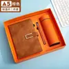 Caderno A5 com logotipo personalizado, design de fecho simples, alta qualidade, papel grosso, agenda executiva, conjunto de presente e bloco de notas